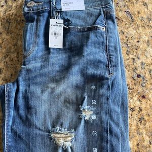NWT EXPRESS SKINNY ANKLE, MID RISE JEANS! SIZE 6R